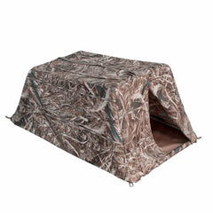 J.M RUSK Doghouse Ground Blind stubble straps on all sides for concealment