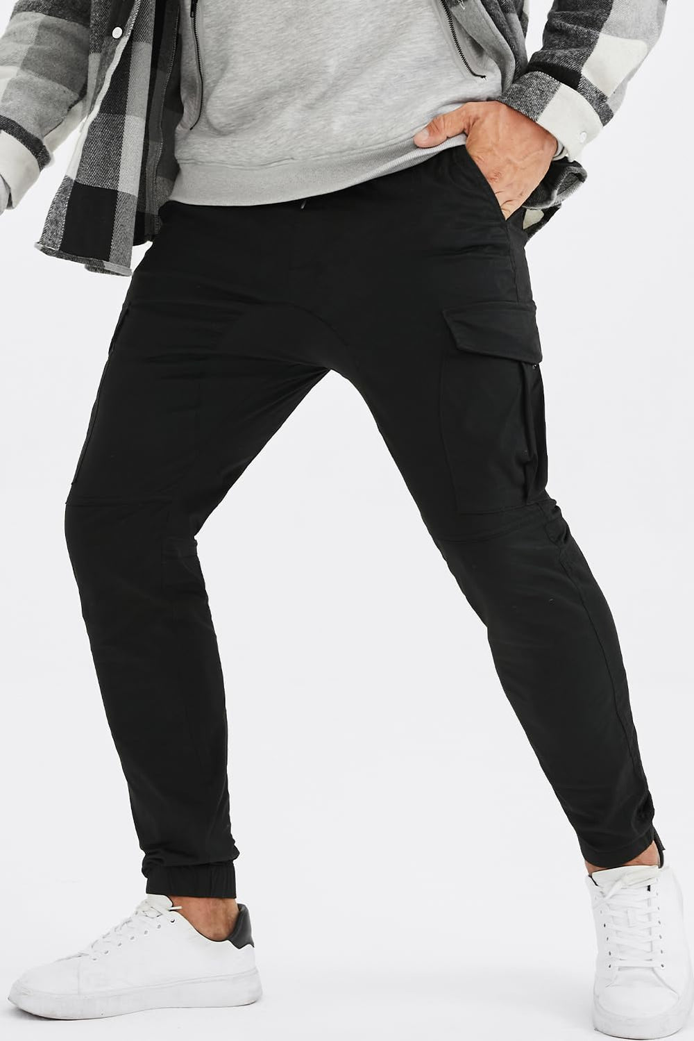 JMIERR athletic-activity ready cargo pants suited for gym or travel.