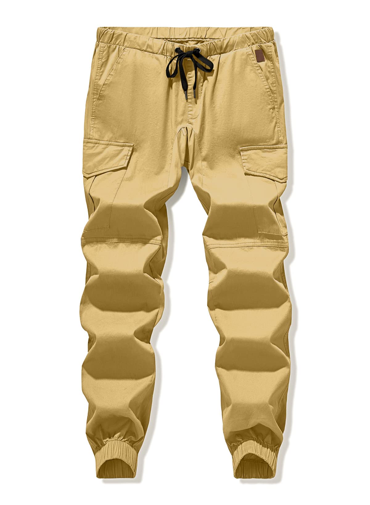 JMIERR men's cargo pants drawstring waist for adjustable comfort.