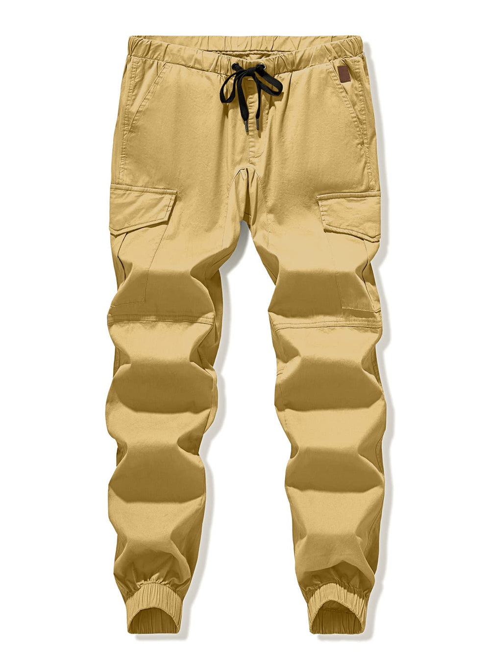 JMIERR men's cargo pants drawstring waist for adjustable comfort.