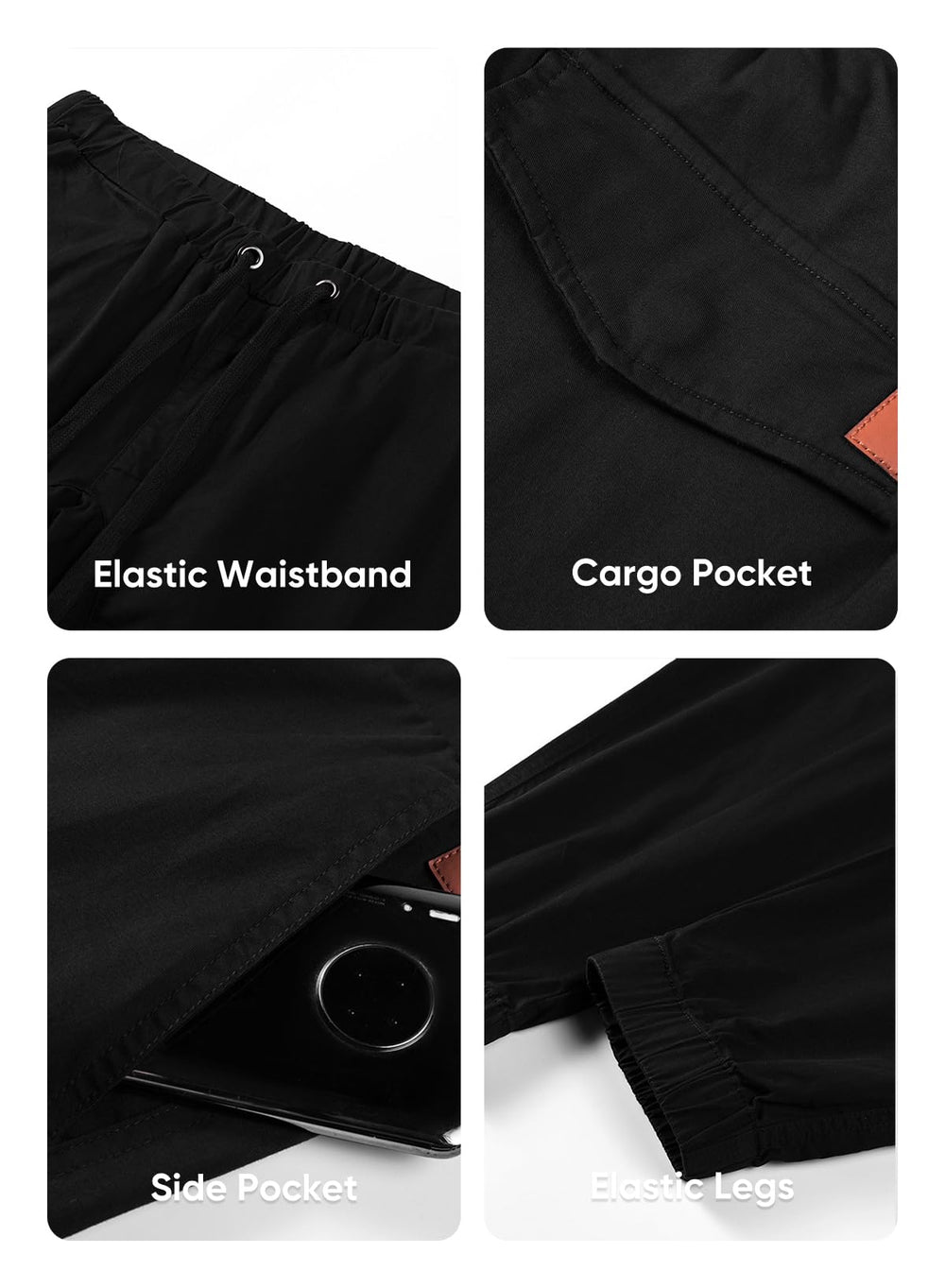 JMIERR tapered-fit cargo pants balance style with comfortable movement.