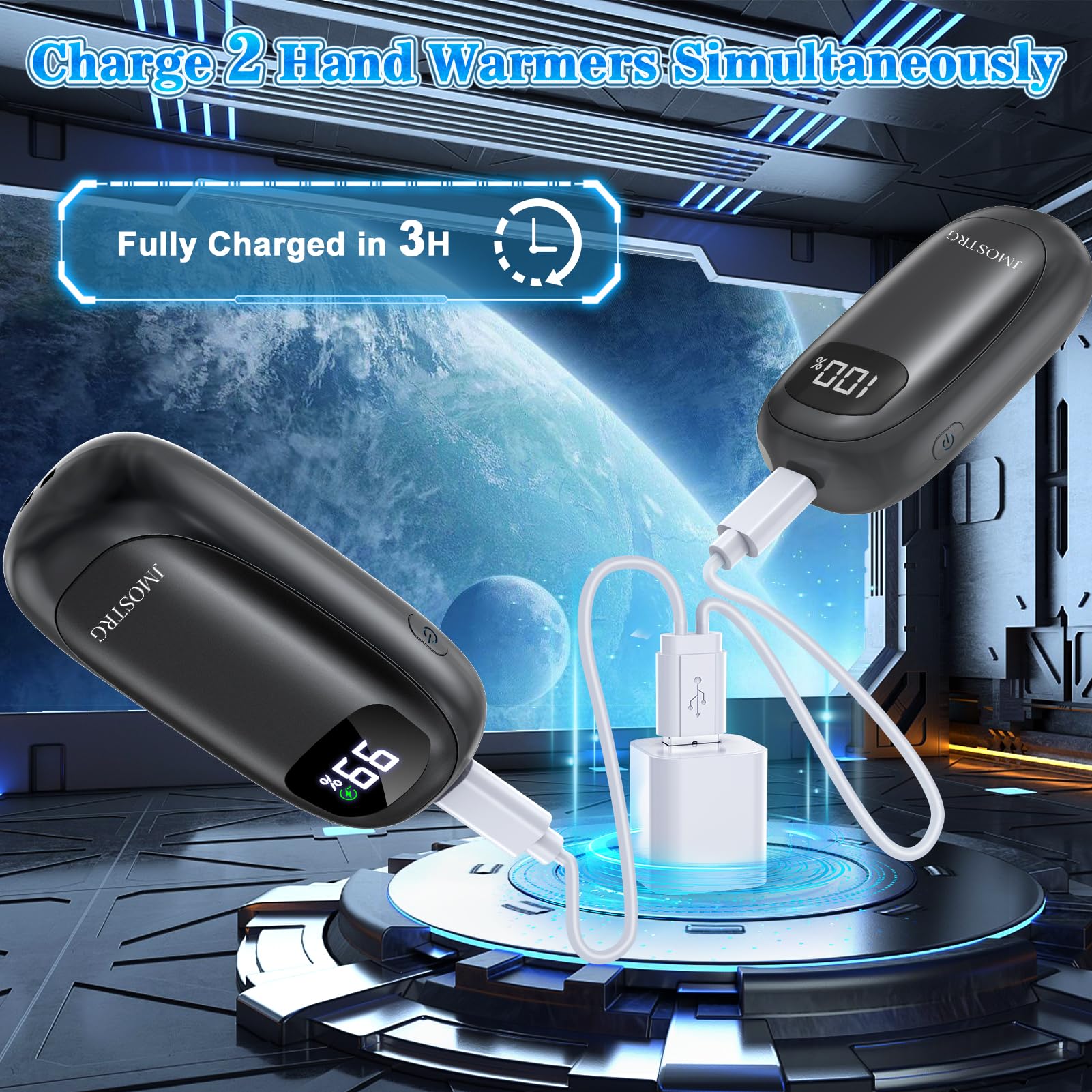 JMOSTRG hand warmers built-in flashlight aids night explorations.