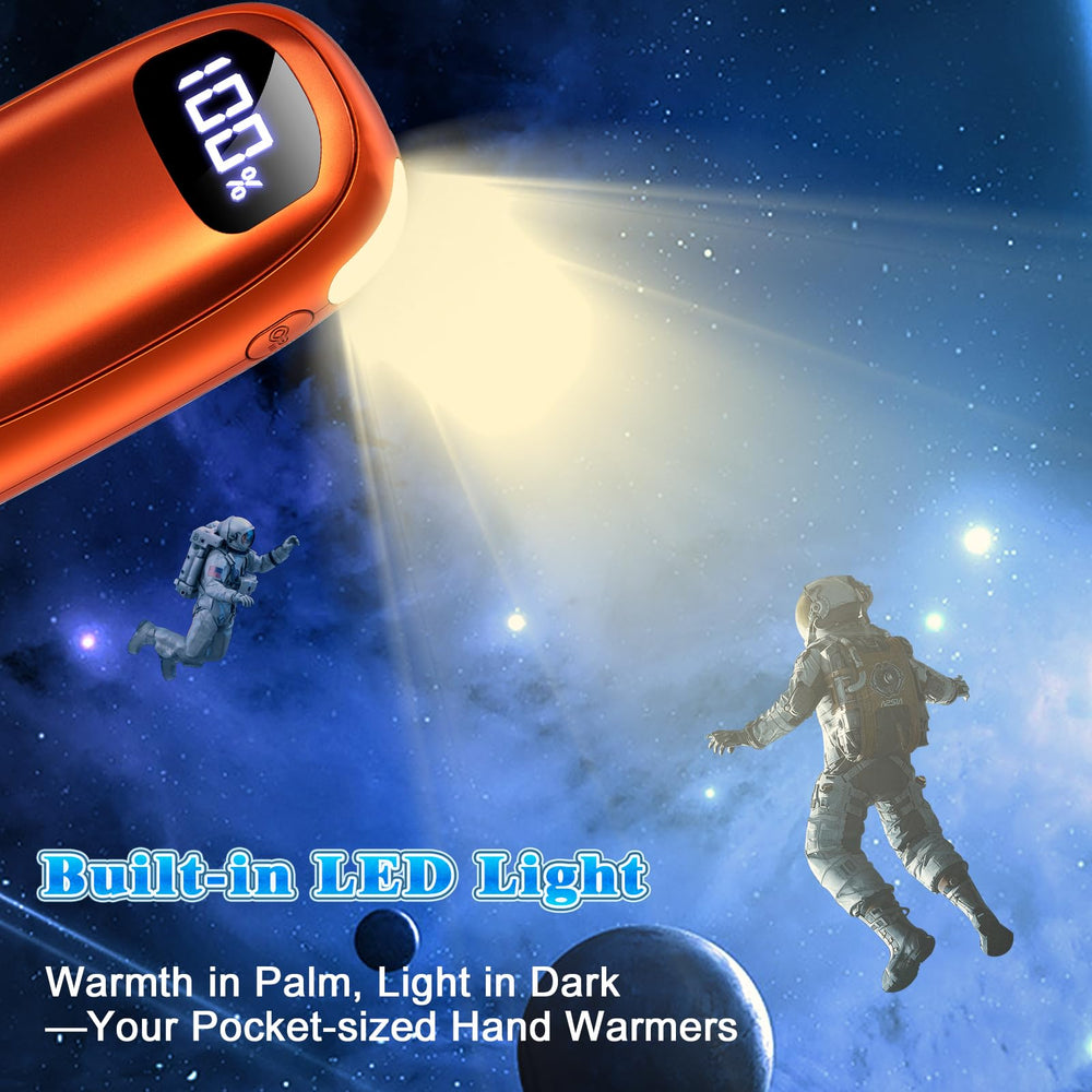 JMOSTRG hand warmers built-in flashlight for night walks and searches
