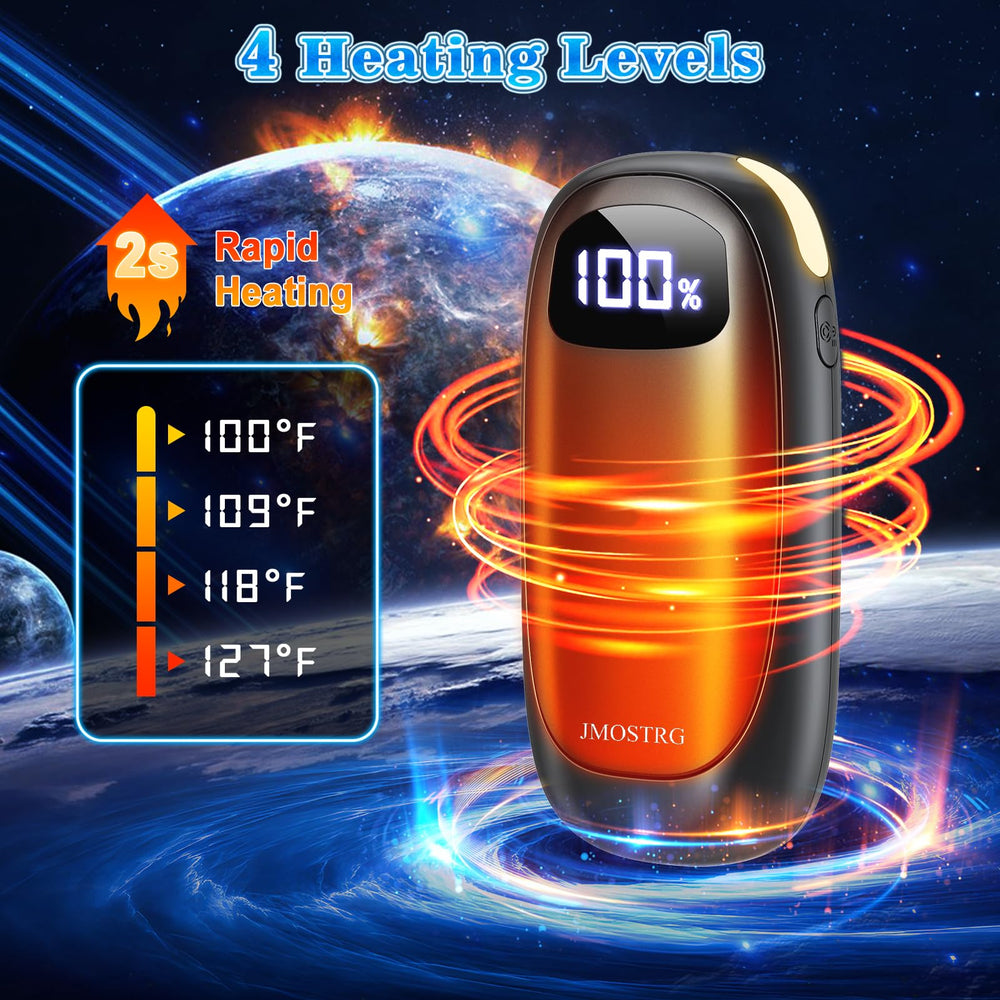 JMOSTRG hand warmers dual-sided heating in action for cold mornings.