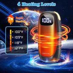 JMOSTRG hand warmers dual-sided heating in action for cold mornings.