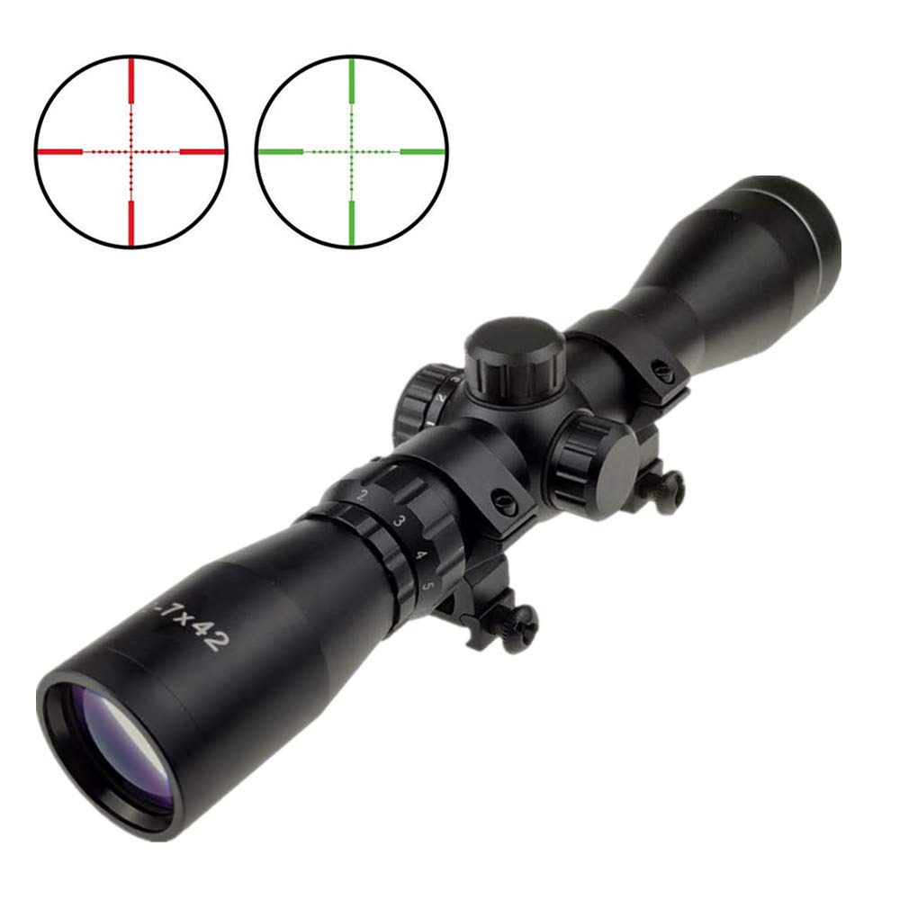 Jnrtifow scout scope mounted on Mosin Nagant with ring mounts.