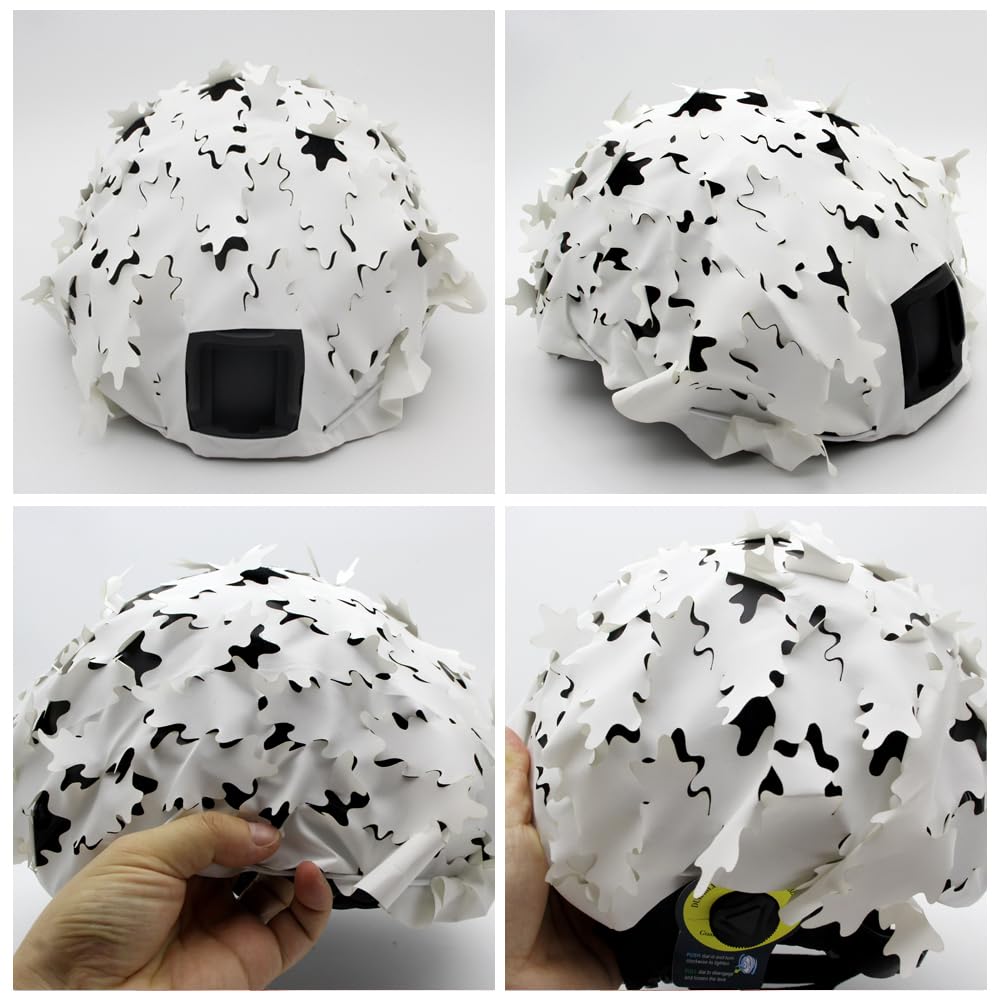 JOAXOR 3D laser-cut helmet cover detail showcasing precision edges.
