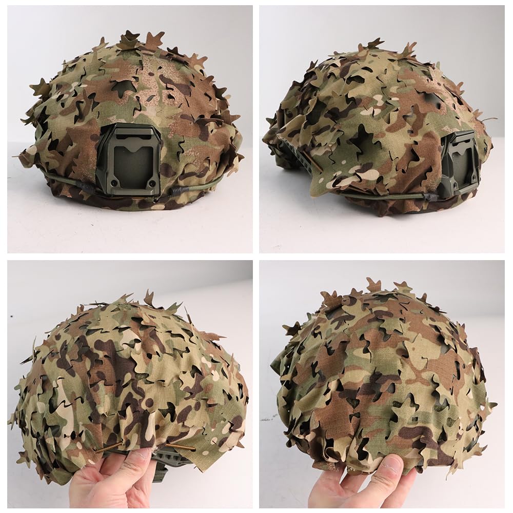 JOAXOR helmet cover close-up shows 3D laser-cut panels for precise fit