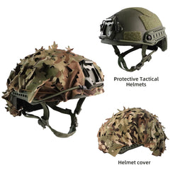 JOAXOR ripstop fabric helmet cover endures rugged CQB and paintball use