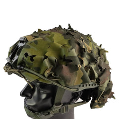 JOAXOR tactical helmet cover with breathable mesh CAMO enhances concealment and airflow