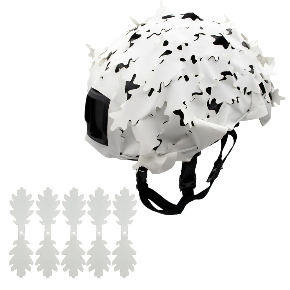 JOAXOR tactical helmet cover in camo — front view highlighting concealment.