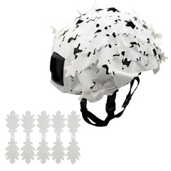 JOAXOR tactical helmet cover in camo — front view highlighting concealment.