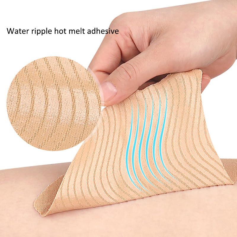 Water-resistant thigh patches protect against chafing during activity.