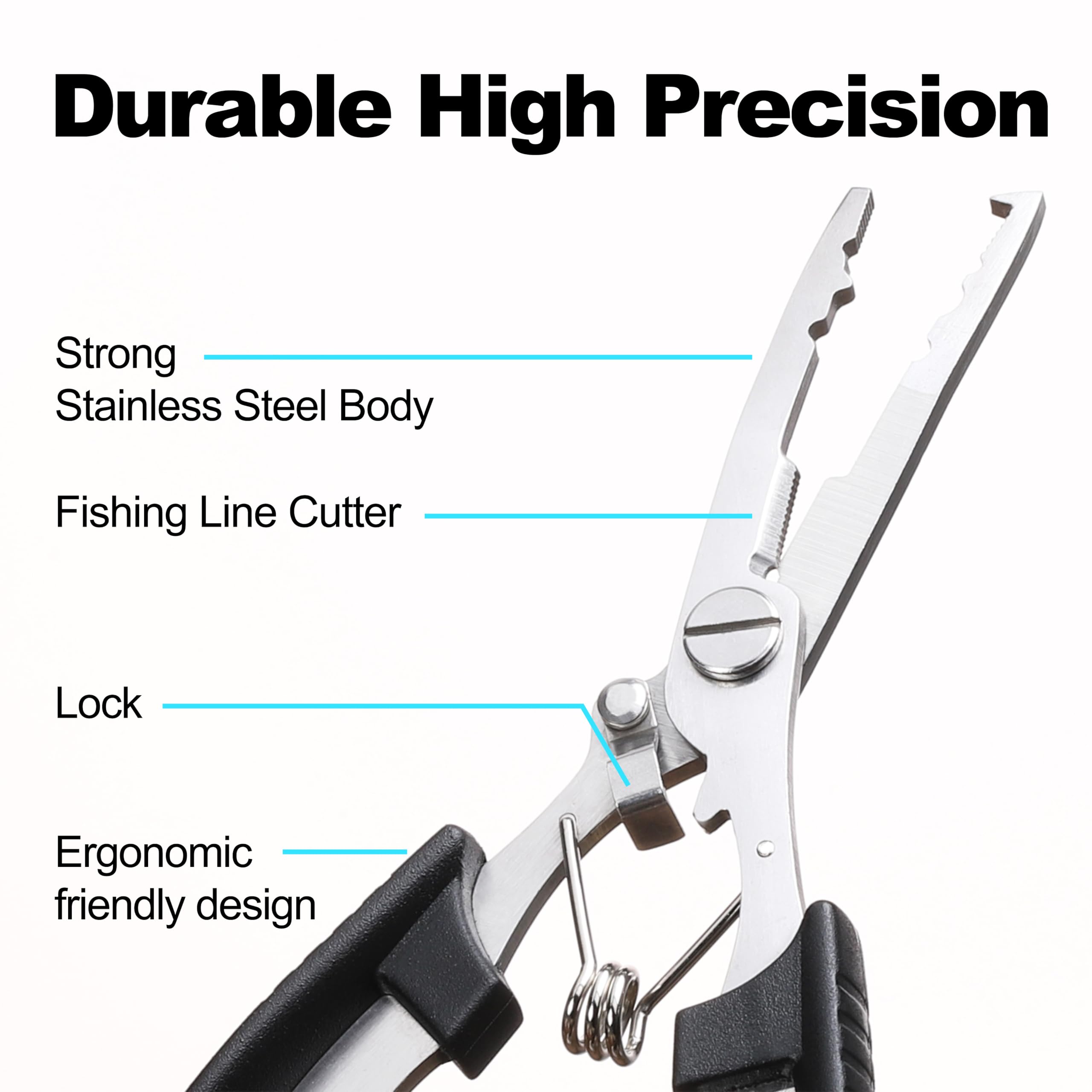 Ergonomic handles and compact design of Newport pliers