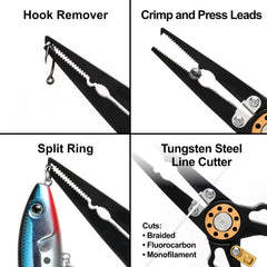 Ergonomic grip handles provide secure grip on Joe Cast Newport pliers
