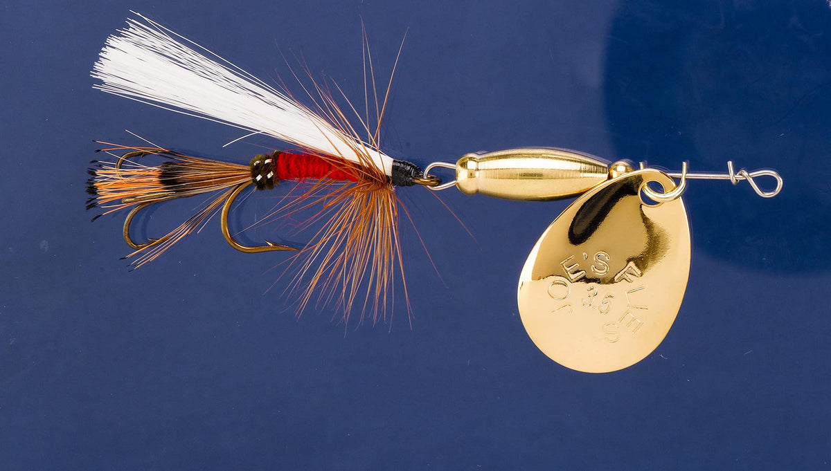 Joe's B-4197 Super Strker front view highlights rugged stainless steel for longer casts.