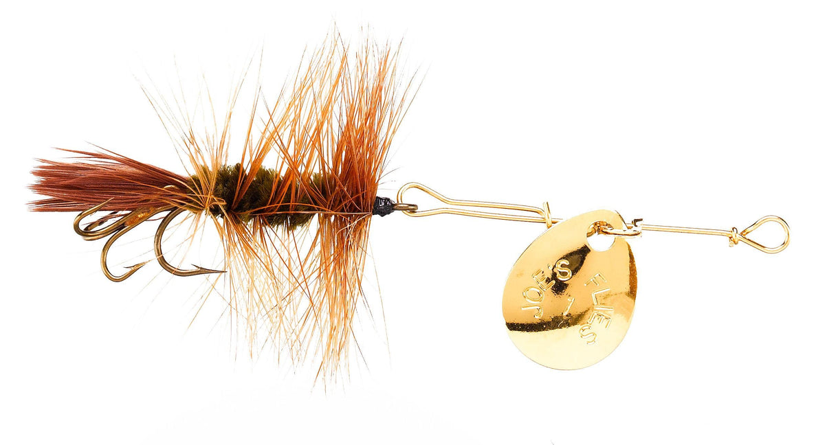 Joe's Flies 110-10 brown hackle front view, ideal for delicate trout presentations.