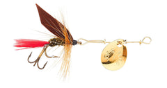 Closeup of Joe's Trout Special Short Striker hook highlighting yellow color for high visibility.
