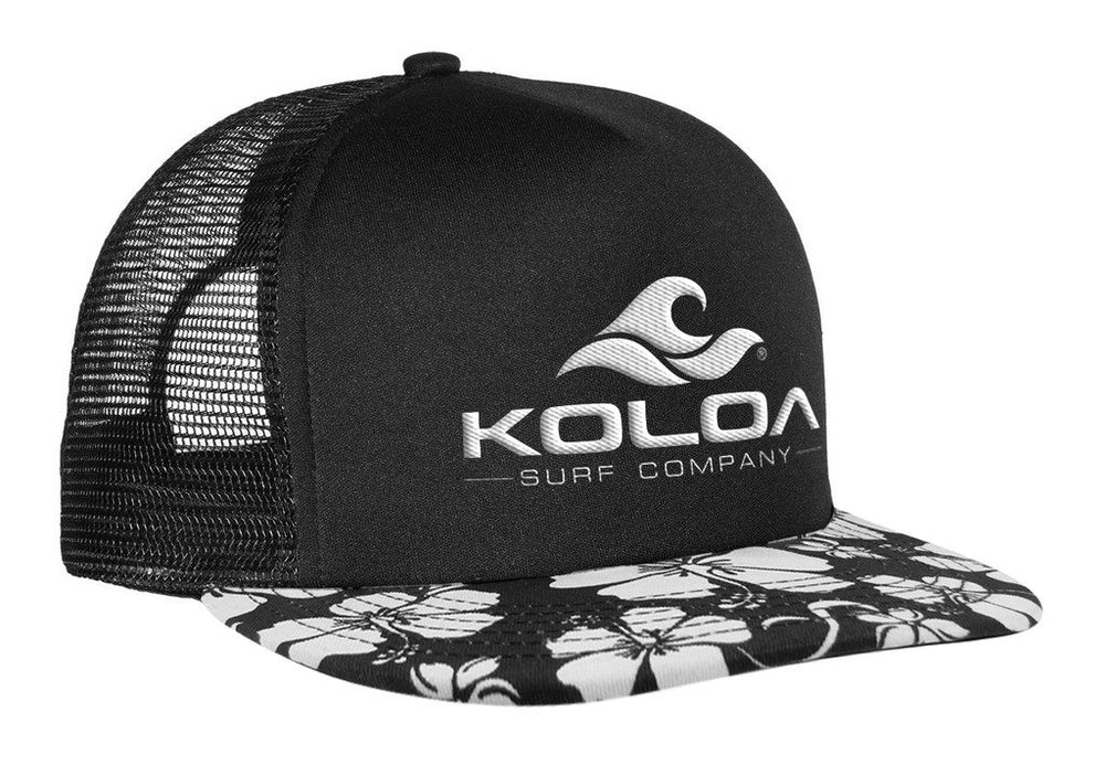 Joe's USA Koloa Surf mesh back hat with wave logo for beach-ready wear.