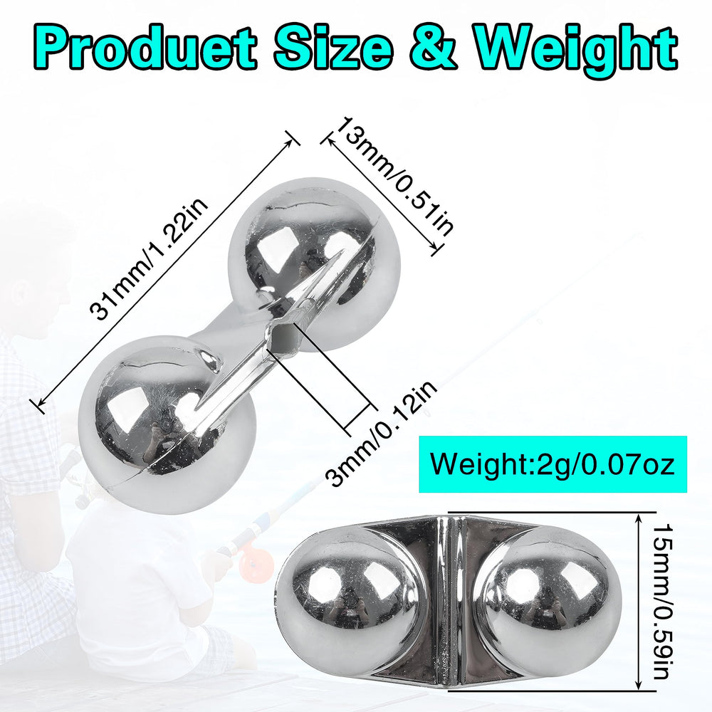 Inline hole bead for smooth fishing line threading