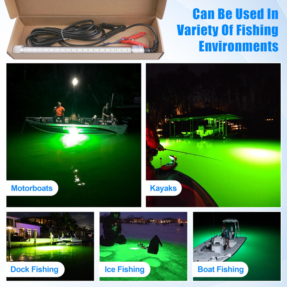 JOGFFDE Underwater Fishing Light is ideal for docks and boats at night