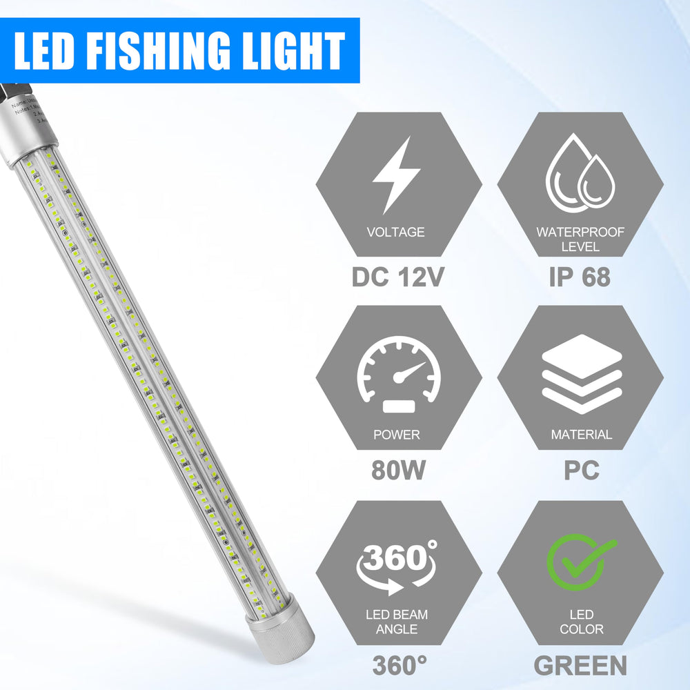 JOGFFDE Underwater Fishing Light demonstrates IP68 durability for saltwater and freshwater use