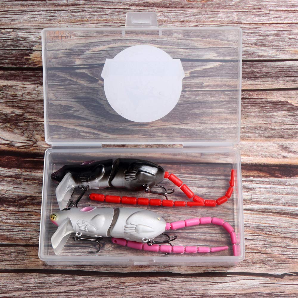 JOHNCOO swimbait mouse lure - multi-joint tail design