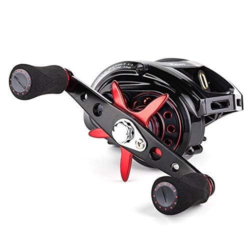 JOHNCOO Titan baitcasting reel brass gear detail demonstrates precise gearing and strength.