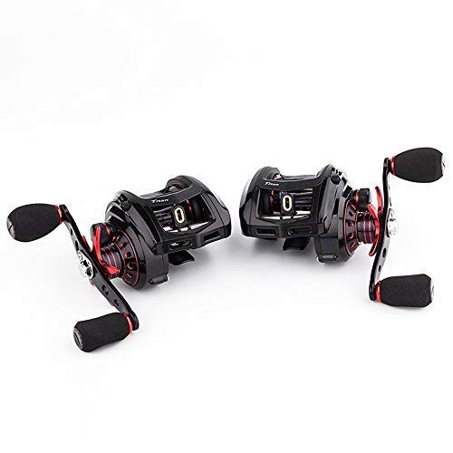 Titan baitcasting reel in use during fishing