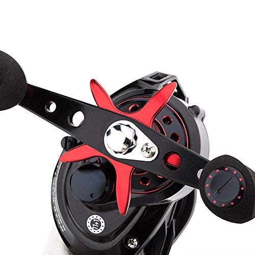 JOHNCOO Titan right-hand retrieve reel in action for bass and trout.