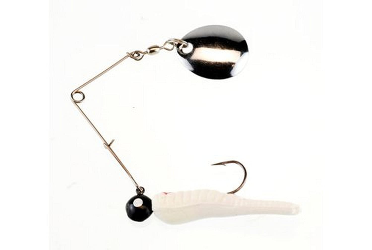 Johnson Beetle Spin nickel blade with white red dot for versatile deepwater jigging
