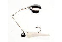 Johnson Beetle Spin nickel blade with white red dot for versatile deepwater jigging