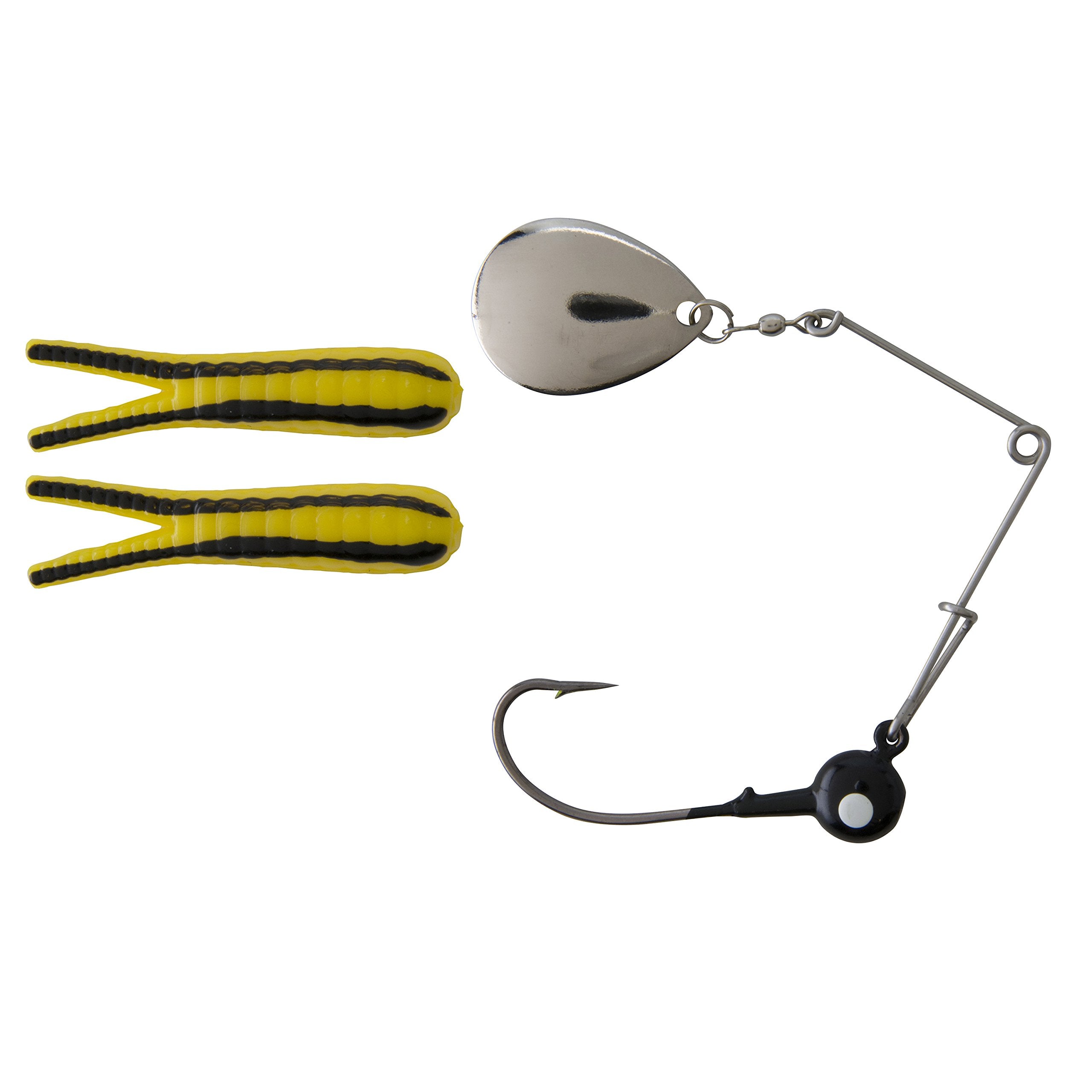 Johnson Beetle Spin Nickel Blade Yellow/Black Stripe 2-Inch Fishing Jig
