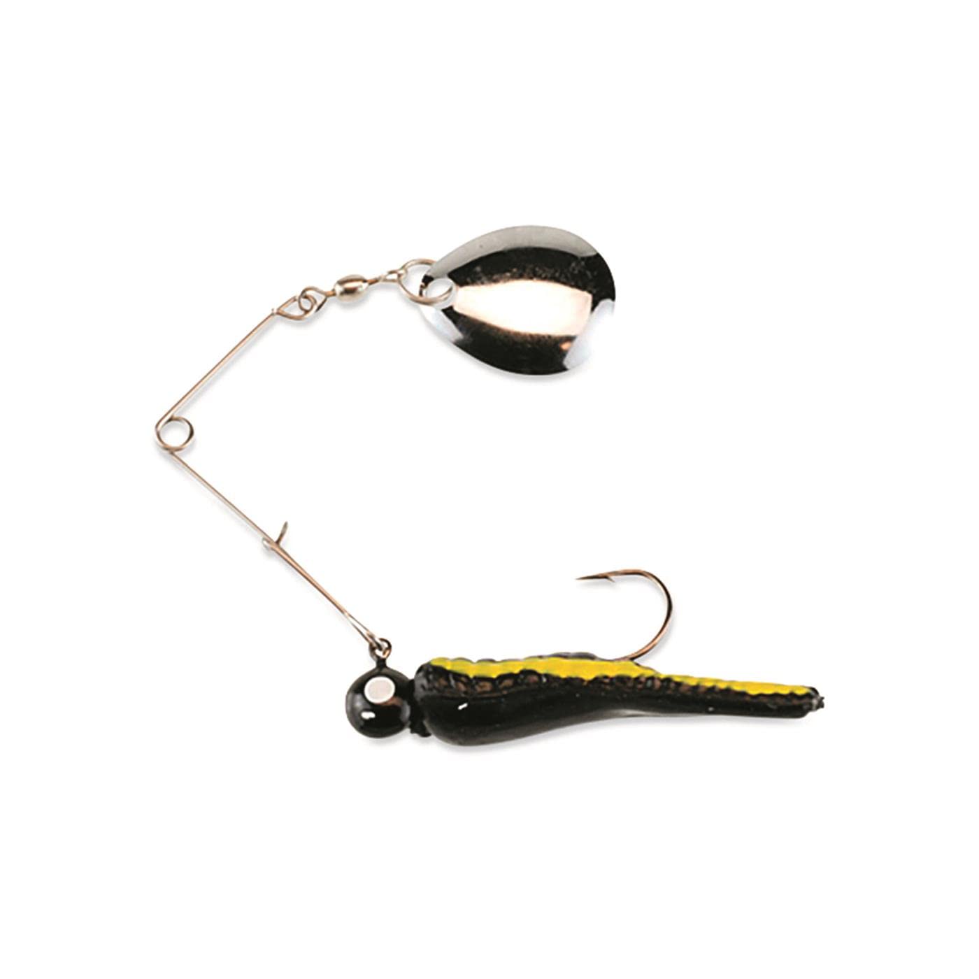 Angler using Beetle Spin spinnerbait in a pond