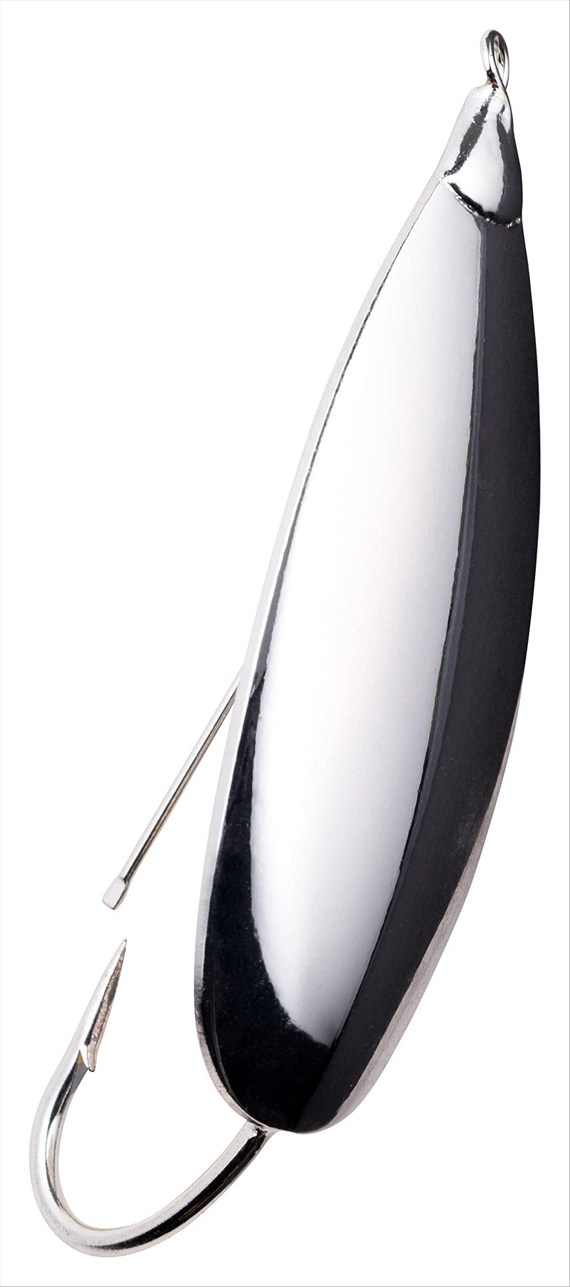 Johnson Minnow Silver with weed guard for weed-free casting and longer retrieves.