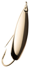 Johnson SM11/8 Gold Minnow Spoon with brass blade for long casts and bright flash