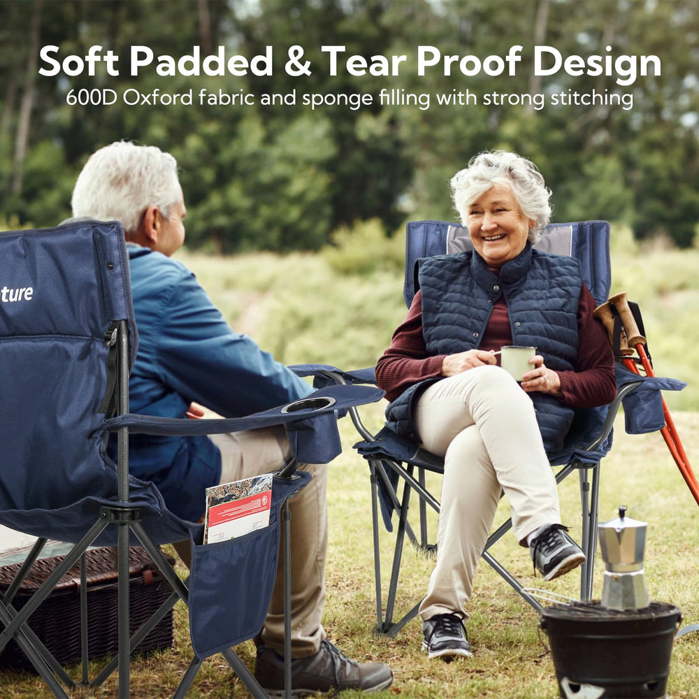 Join Nature 600D Oxford fabric keeps seating durable and comfortable in rugged outdoor conditions
