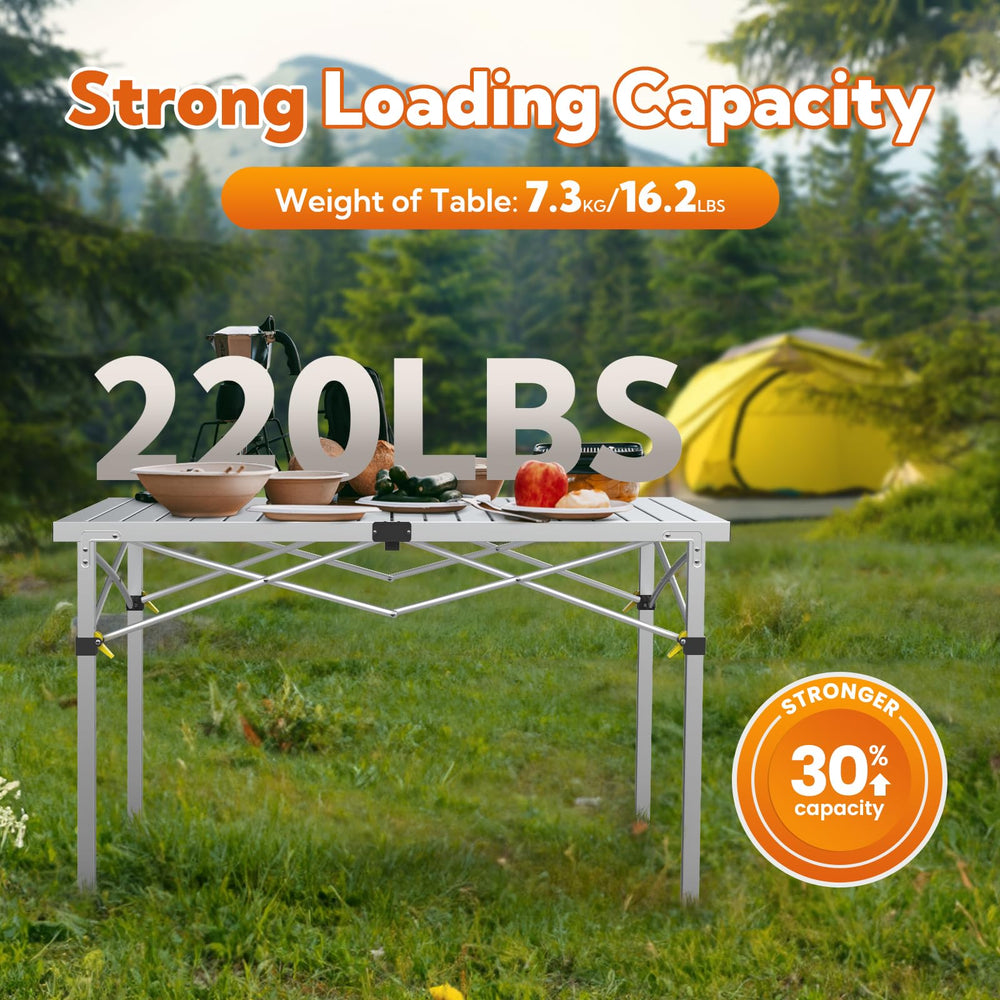 Join Nature backyard setup demonstrates spacious dining for 2-6.