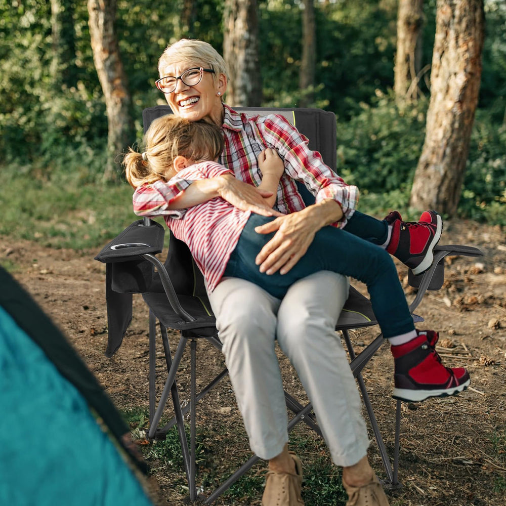 Join Nature chair showing side pocket and cupholders for easy access