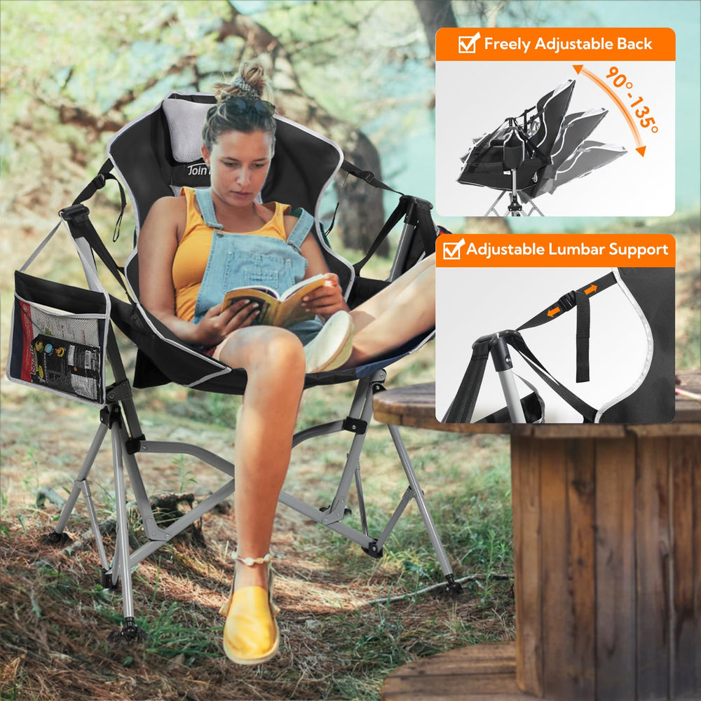Join Nature Chair includes cup holder and storage pockets for essentials within reach.