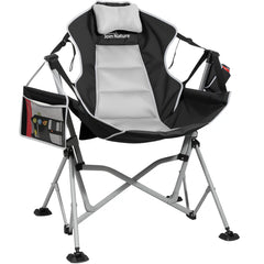 Join Nature Oversized Hammock Chair shows quick one-step setup for indoor or outdoor seating.