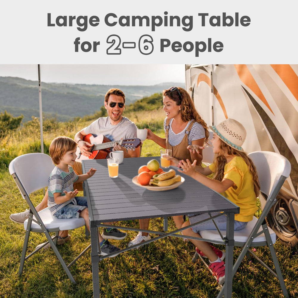 Join Nature foldable design keeps table compact for storage.