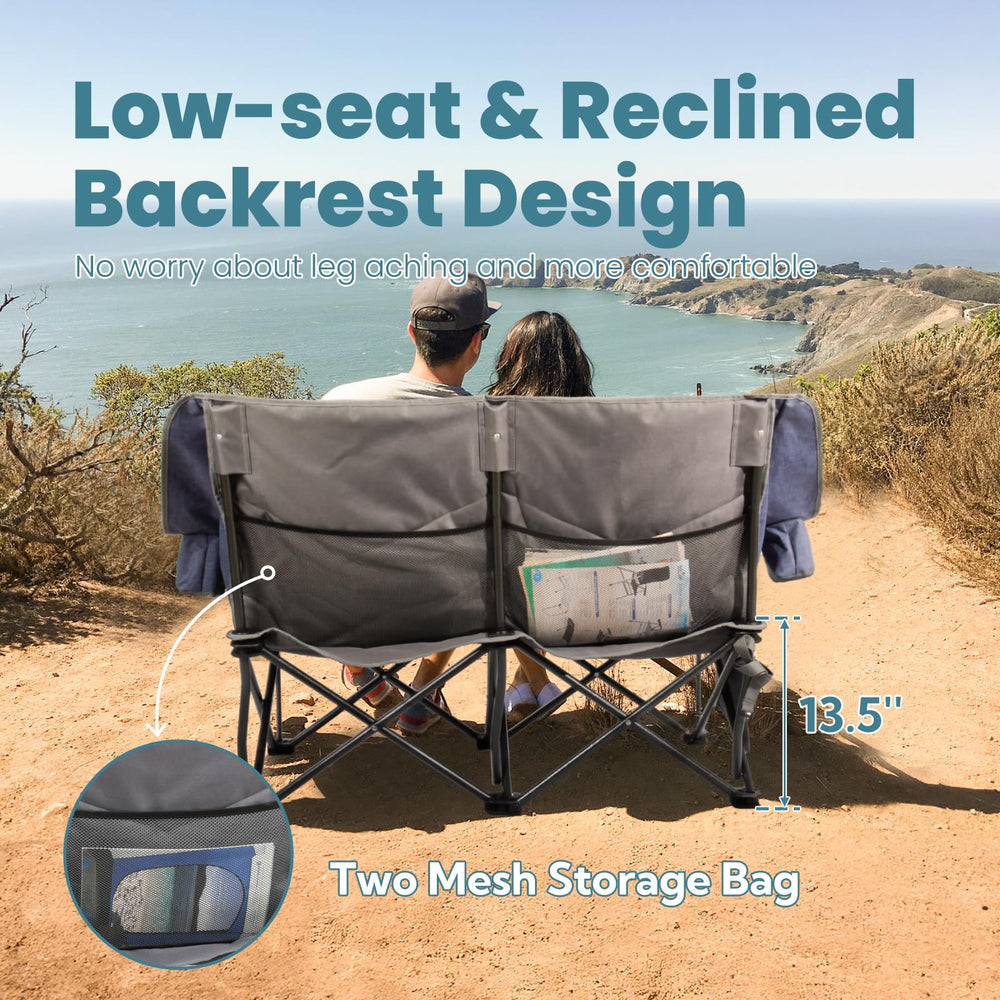 Join Nature portable folding couch with carry bag for easy transport.