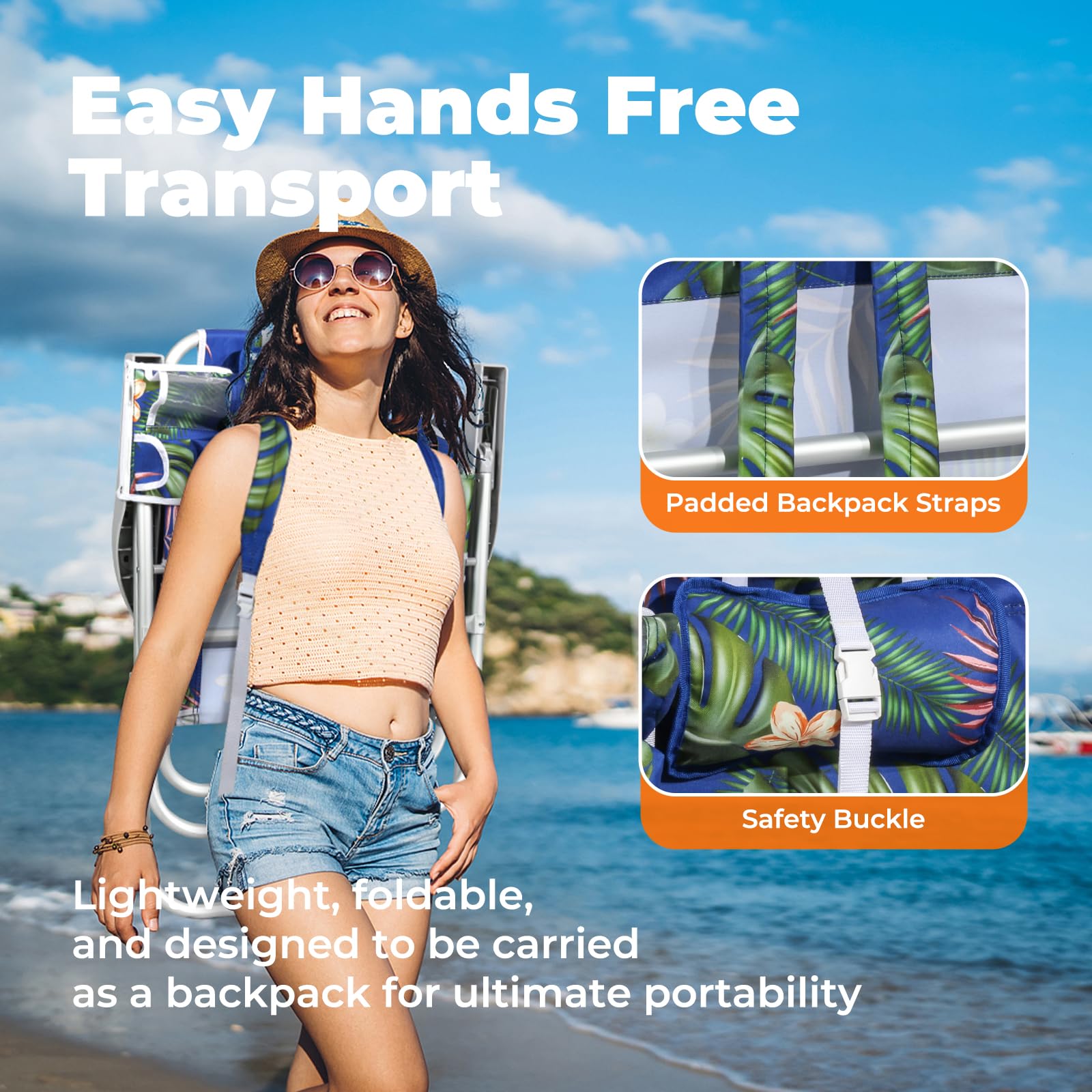 Join Nature backpack straps illustrate hands-free transport for travel days