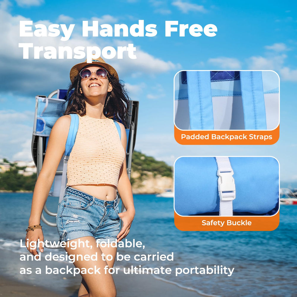 Join Nature lightweight aluminum frame with backpack straps for easy transport