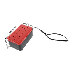 JOINPAYA breathable worm container with venting to extend live bait life