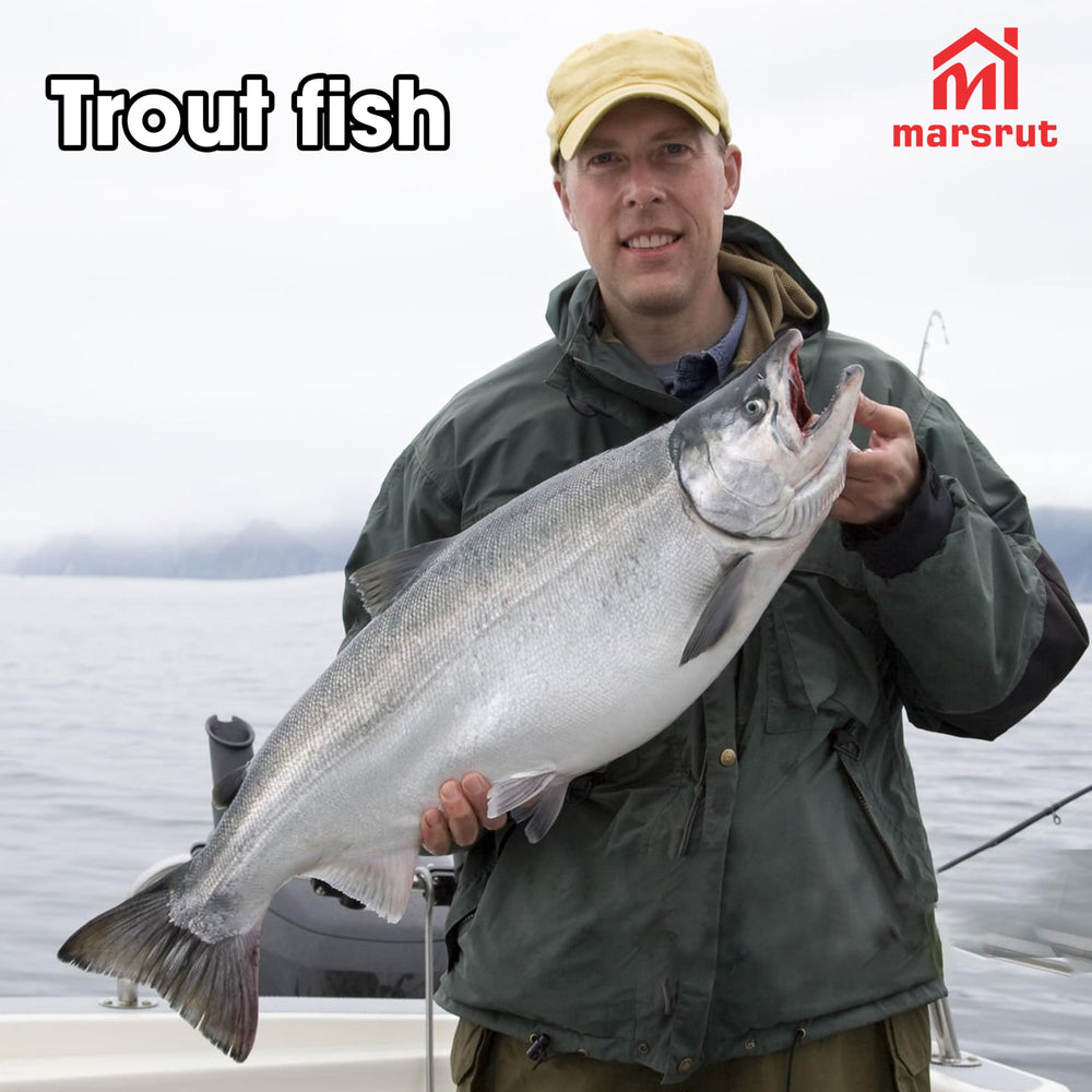 Two sharp treble hooks on bass fishing lure
