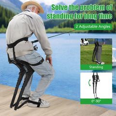JOMCYDM portable chair angle settings of 90 and 75 degrees