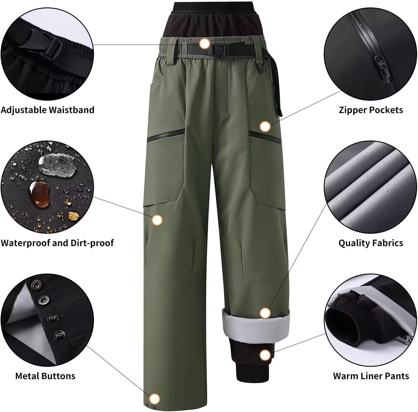 JOMLUN adjustable-waist feature shown for customizable comfort on adventures