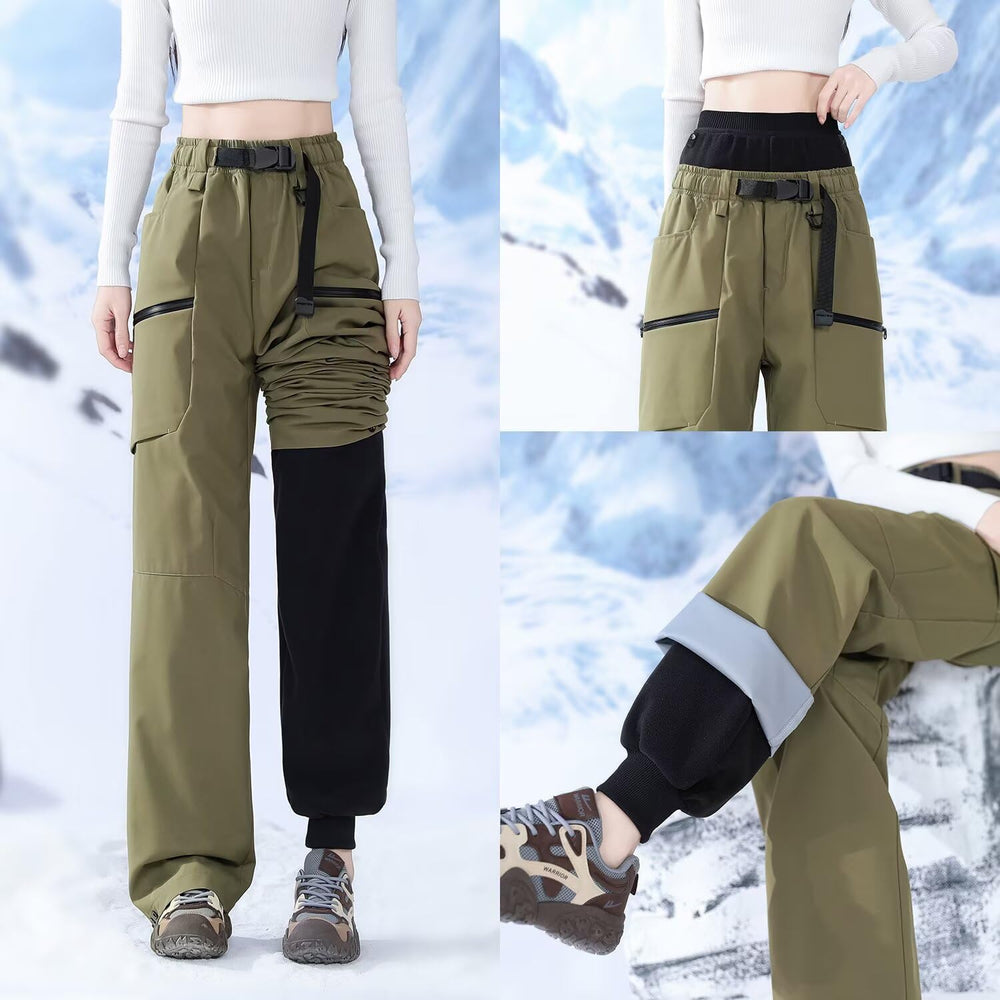 JOMLUN fleece liner pants demonstrate removable warmth for 3-in-1 wear